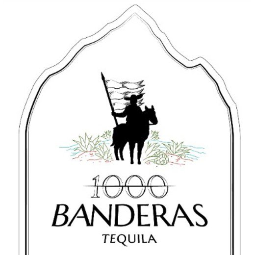 Logo de 1000 Banderas Tequila